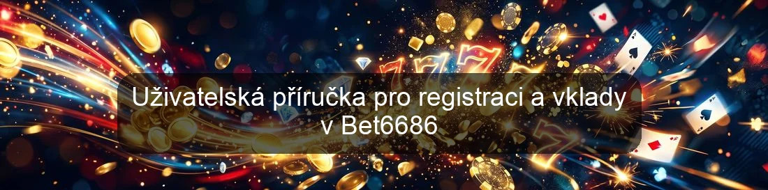 Uživatelská příručka pro registraci a vklady v Bet6686