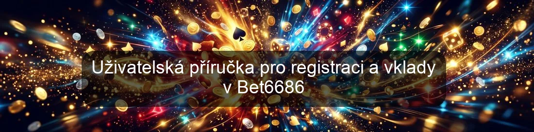 Uživatelská příručka pro registraci a vklady v Bet6686